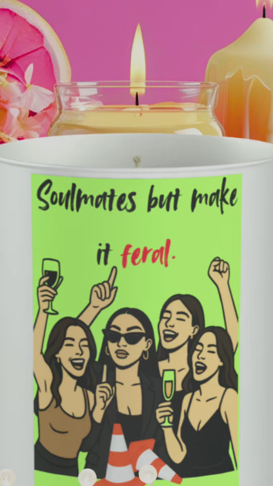 Soulmates But Make It Feral 200g White candle ‘Sandy Bay'